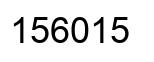 Número 156015 imagen negro