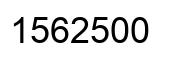 Number 1562500 black image