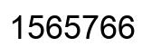 Number 1565766 black image