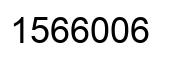 Number 1566006 black image