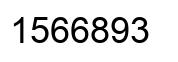 Number 1566893 black image