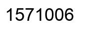 Number 1571006 black image