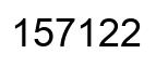 Número 157122 imagen negro