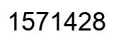 Number 1571428 black image