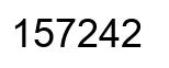 Número 157242 imagen negro