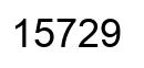 Número 15729 imagen negro