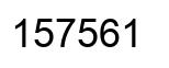 Número 157561 imagen negro