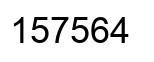 Número 157564 imagen negro