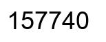 Número 157740 imagen negro