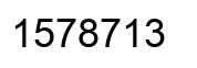 Número 1578713 imagen negro