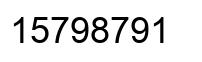 Número 15798791 imagen negro