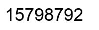 Número 15798792 imagen negro