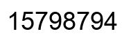 Número 15798794 imagen negro