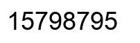 Número 15798795 imagen negro