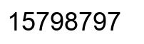 Número 15798797 imagen negro
