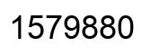 Número 1579880 imagen negro