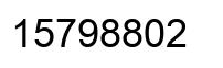 Número 15798802 imagen negro