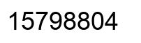 Número 15798804 imagen negro