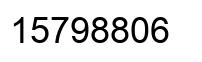 Número 15798806 imagen negro