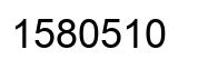 Número 1580510 imagen negro