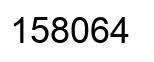 Número 158064 imagen negro
