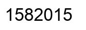 Number 1582015 black image