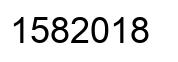 Number 1582018 black image