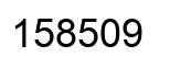 Number 158509 black image