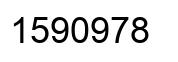Number 1590978 black image