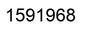 Number 1591968 black image