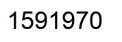 Number 1591970 black image