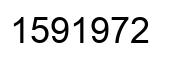 Number 1591972 black image