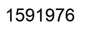Number 1591976 black image