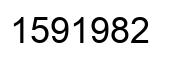 Number 1591982 black image