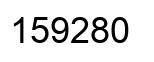 Number 159280 black image