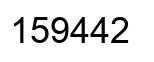 Número 159442 imagen negro