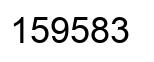 Número 159583 imagen negro