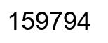 Número 159794 imagen negro
