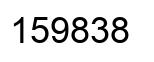 Número 159838 imagen negro