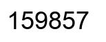 Número 159857 imagen negro