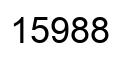 Number 15988 black image
