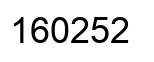 Número 160252 imagen negro