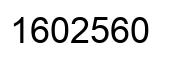 Number 1602560 black image