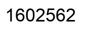 Number 1602562 black image