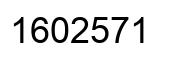 Number 1602571 black image