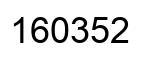 Number 160352 black image