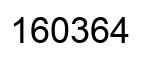 Número 160364 imagen negro
