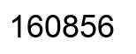 Number 160856 black image