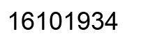 Número 16101934 imagen negro