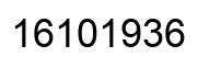 Número 16101936 imagen negro